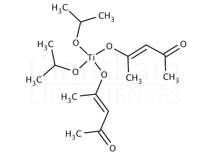 Titanium (diisopropoxide) bis (2,4-pentanedionate); 75% in isopropanol Structure
