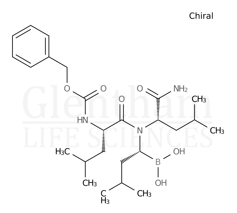 Z-Leu-Leu-Leu-B(OH)2 Structure