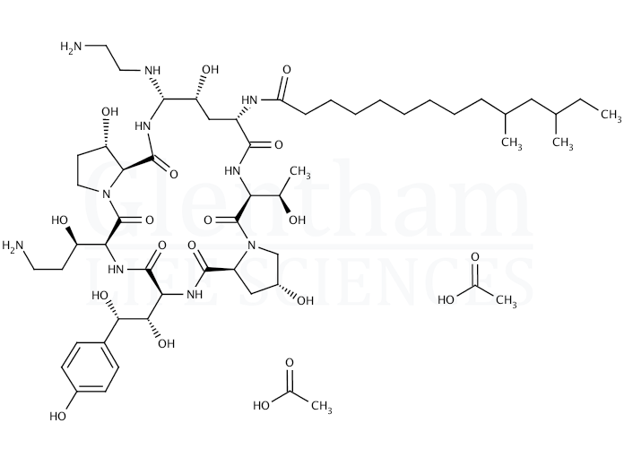 Caspofungin acetate Structure