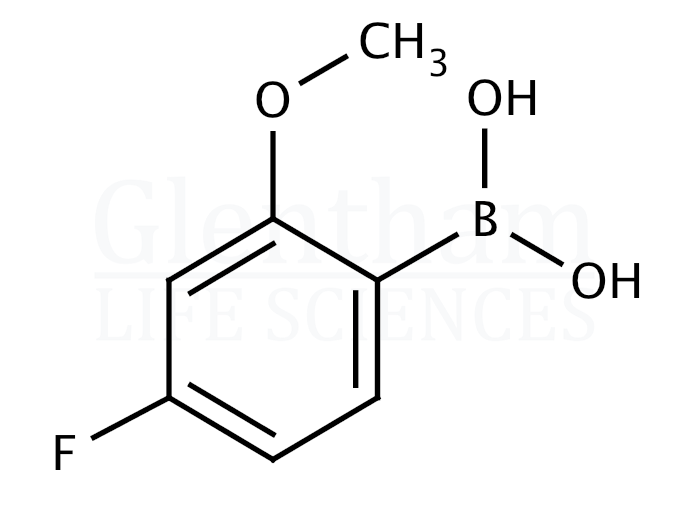 Structure for 4-Fluoro-2-methoxyphenylboronic acid