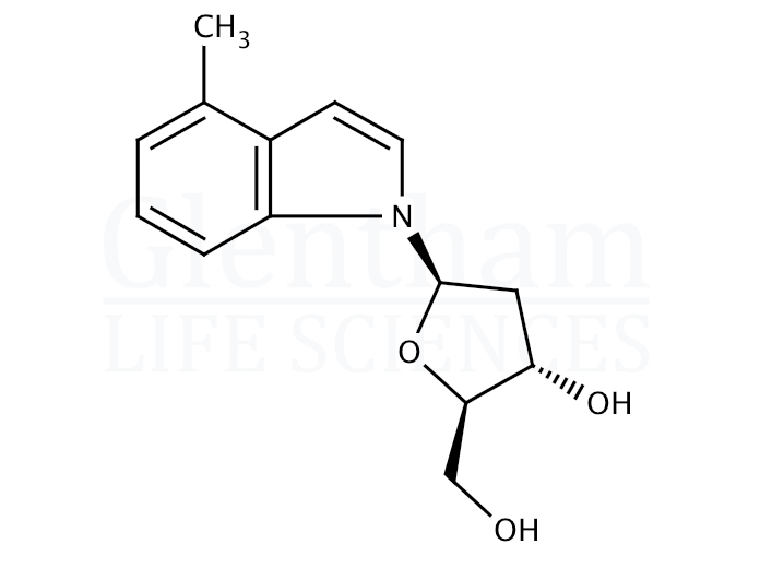 1-(2-Deoxy-b-D-ribofuranosyl)-4-methylindole Structure