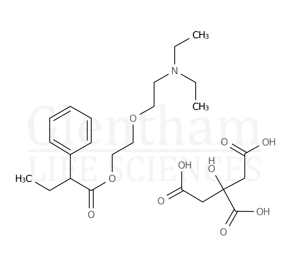 Structure for Butamirate citrate salt (18109-81-4)
