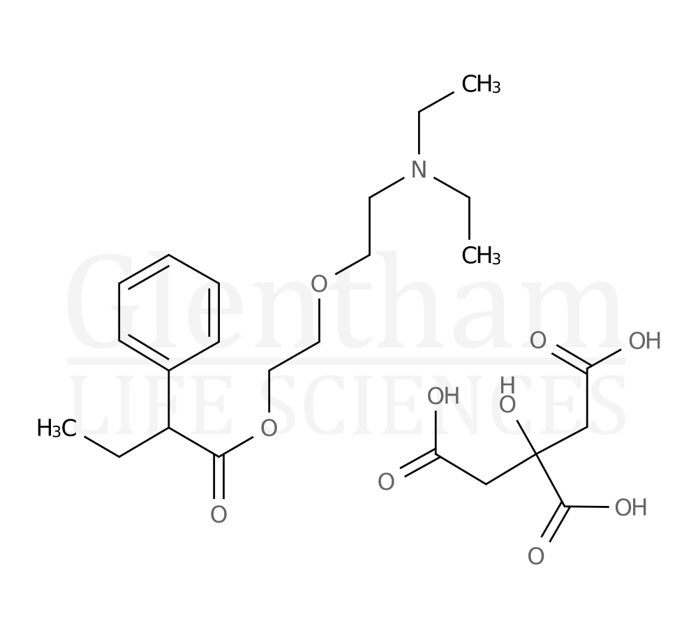 Structure for  Butamirate citrate salt  (18109-81-4)