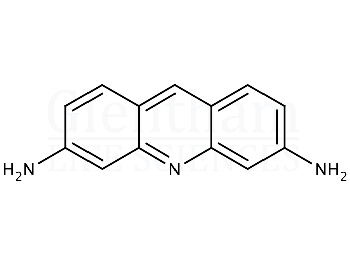 Proflavine hemisulfate salt hydrate Structure