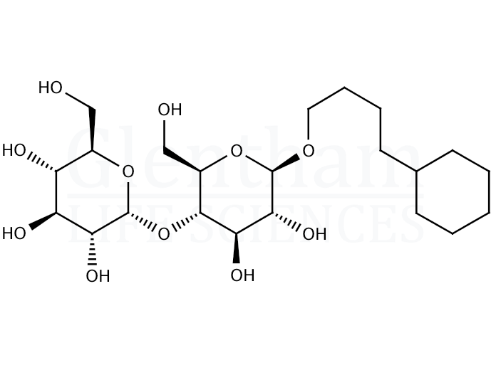 4-Cyclohexylbutyl-4-O-(a-D-glucopyranosyl)-b-D-glucopyranoside Structure