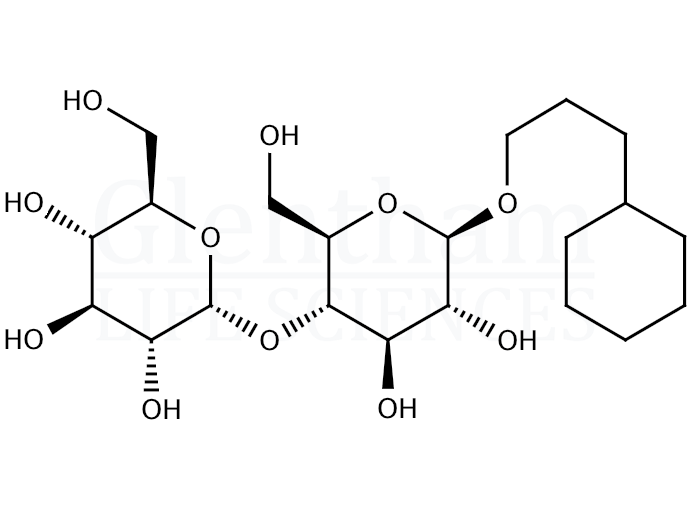 3-Cyclohexylpropyl-4-O-(a-D-glucopyranosyl)-b-D-glucopyranoside Structure