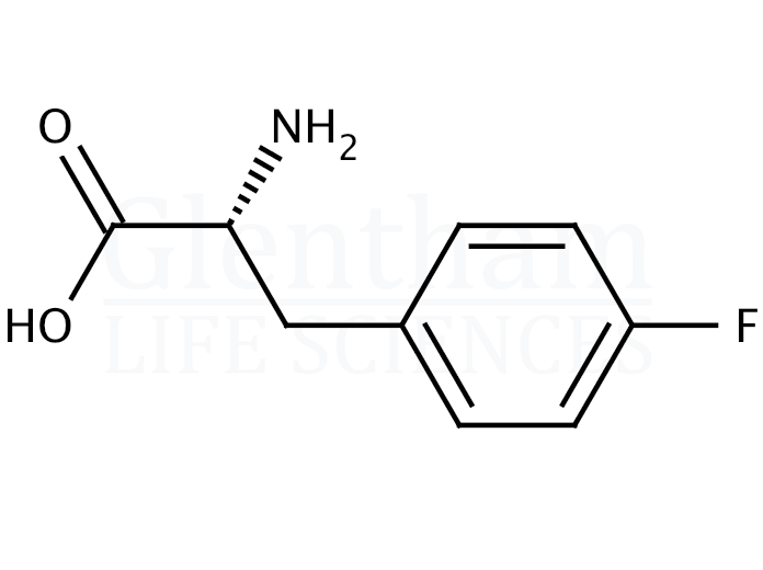 Structure for p-Fluoro-D-phenylalanine  