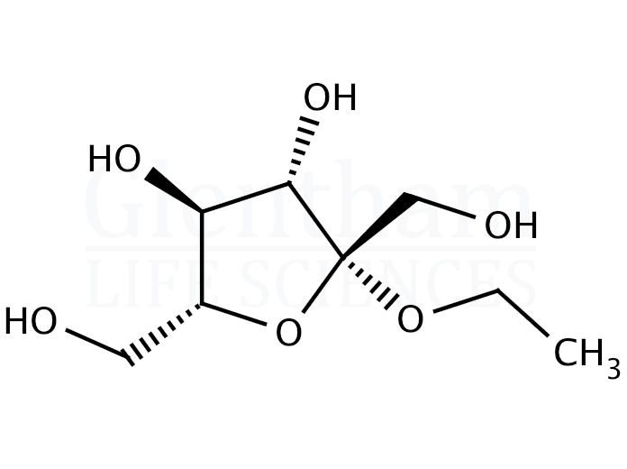 Ethyl b-D-fructofuranoside Structure