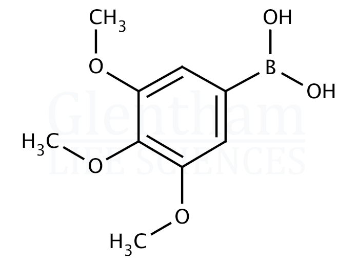 3,4,5-Trimethoxyphenyl boronic acid Structure