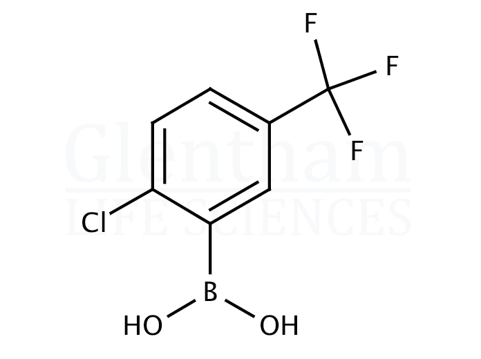 Structure for 2-Chloro-5-trifluoromethylphenylboronic acid
