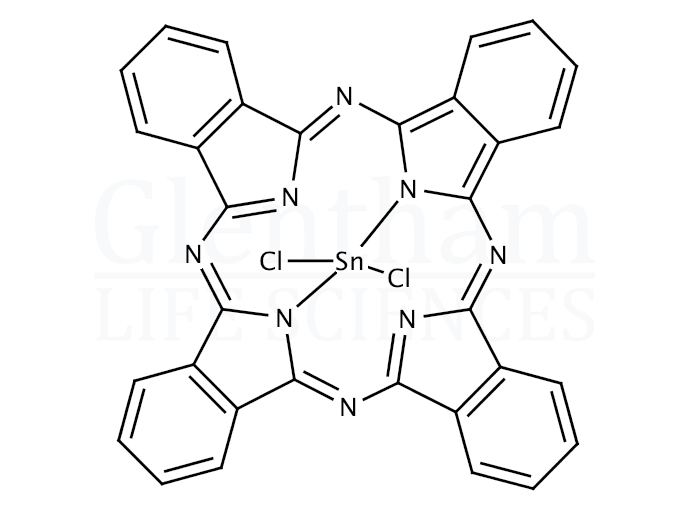 Structure for Tin(IV) phthalocyanine dichloride