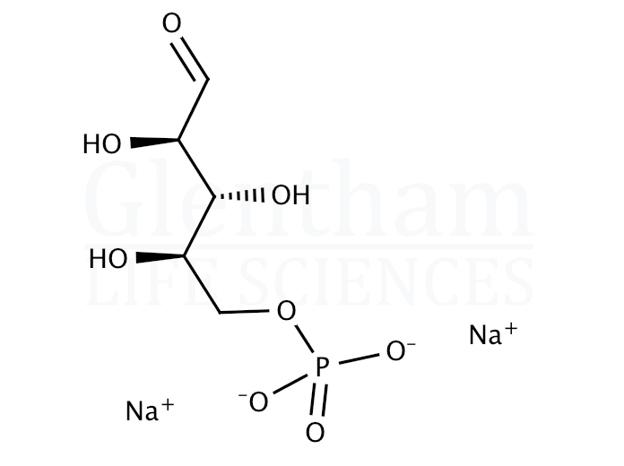 D-Ribose-5-phosphate disodium salt hydrate Structure