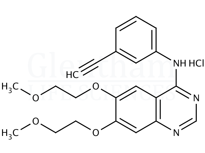 Erlotinib hydrochloride Structure
