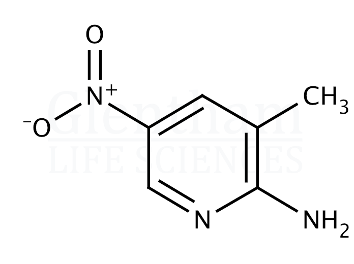 2-Amino-5-nitro-3-picoline (2-Amino-3-methyl-5-nitropyridine) Structure