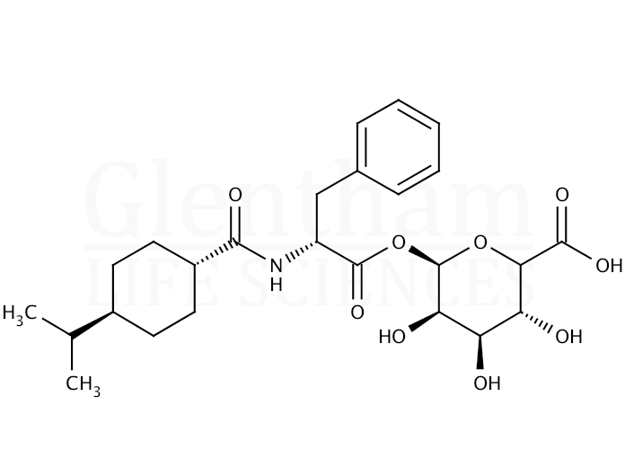 Nateglinide Acyl-β-D-glucuronide Structure