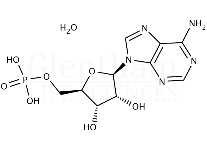 Structure for Adenosine 5''-monophosphate monohydrate (18422-05-4)
