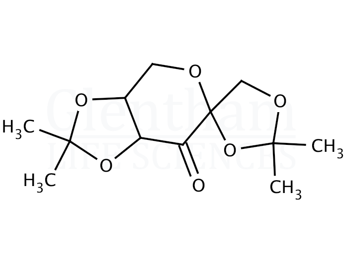 Structure for 1,2:4,5-Di-O-isopropylidene-b-D-erythro-2,3-hexodiulo-2,6-pyranose