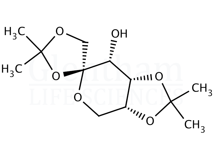 Structure for 1,2:4,5-Di-O-isopropylidene-β-D-psicopyranose