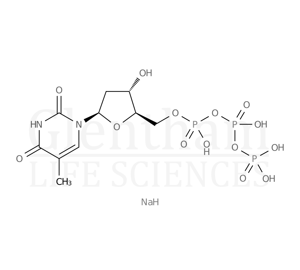 2''-Deoxythymidine 5''-triphosphate trisodium salt (dTTP); 100mM solution Structure