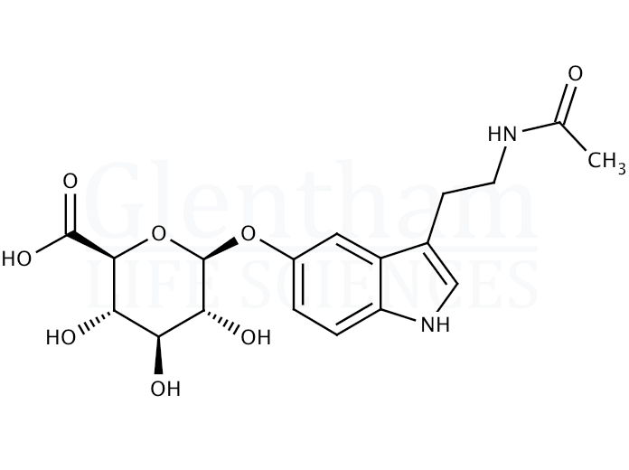 N-Acetylserotonin b-D-glucuronide Structure