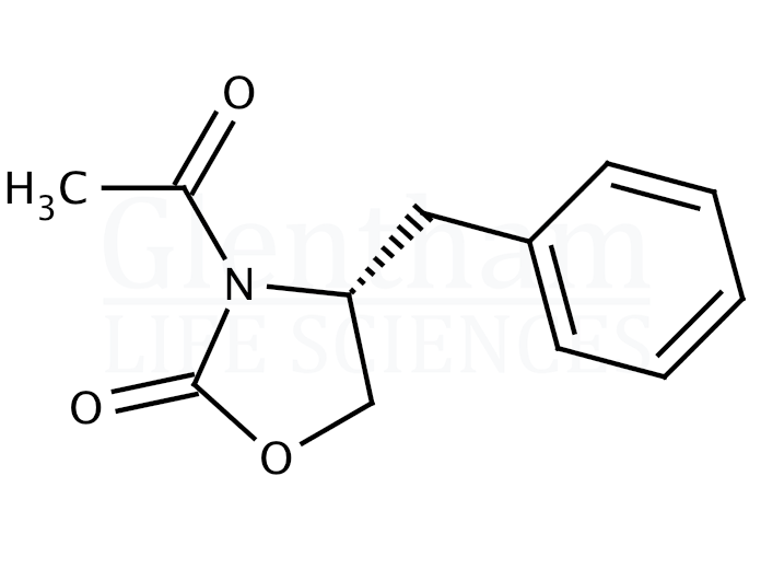 (R)-(-)-3-Acetyl-4-benzyl-2-oxazolidinone Structure