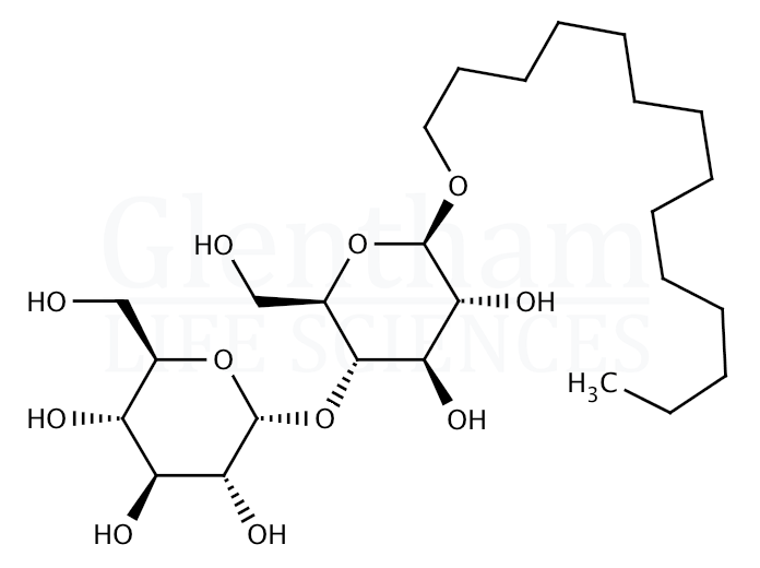 Tetradecyl b-D-maltopyranoside Structure