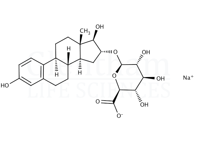 Structure for Estriol 16α-(β-D-glucuronide) sodium salt