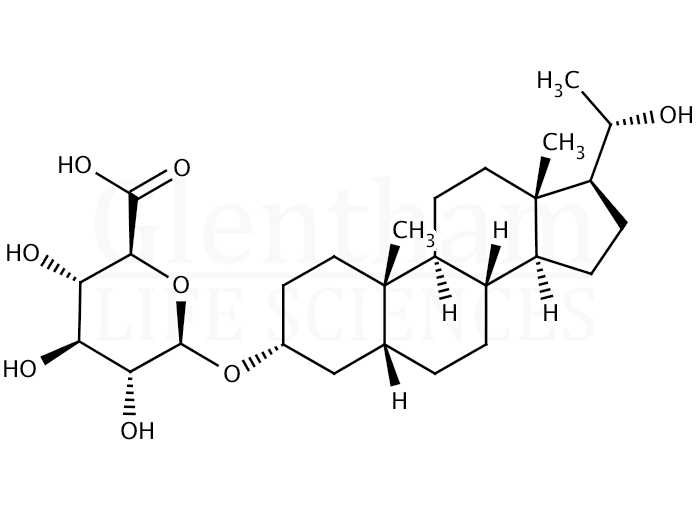 Pregnanediol 3a-O-b-D-glucuronide Structure