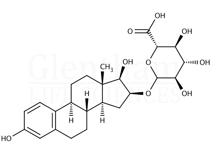 Estriol 16α-(β-D-glucuronide) Structure
