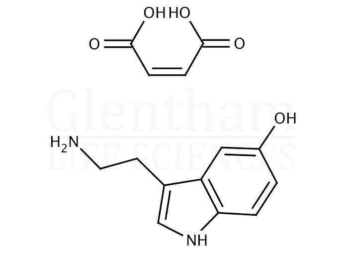 Structure for Serotonin hydrogen maleate 