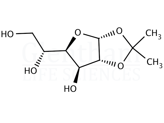 Structure for  1,2-O-Isopropylidene-α-D-glucofuranose  (18549-40-1)