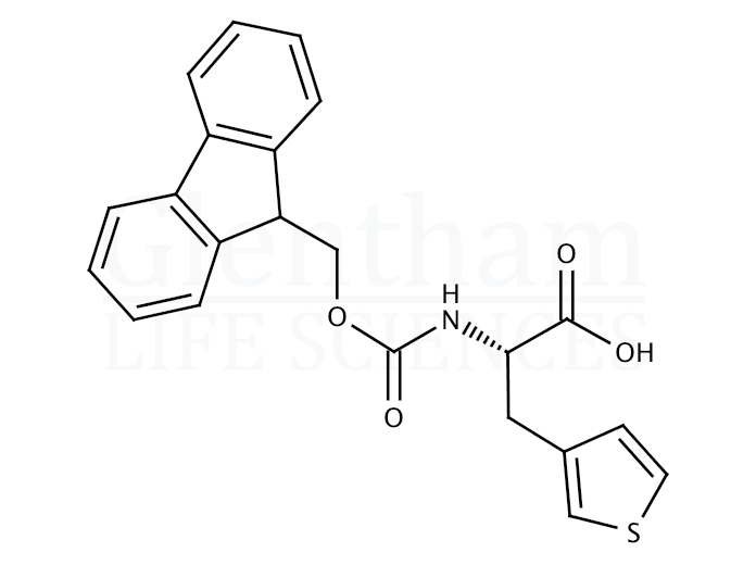 Fmoc-β-(3-thienyl)-Ala-OH    Structure