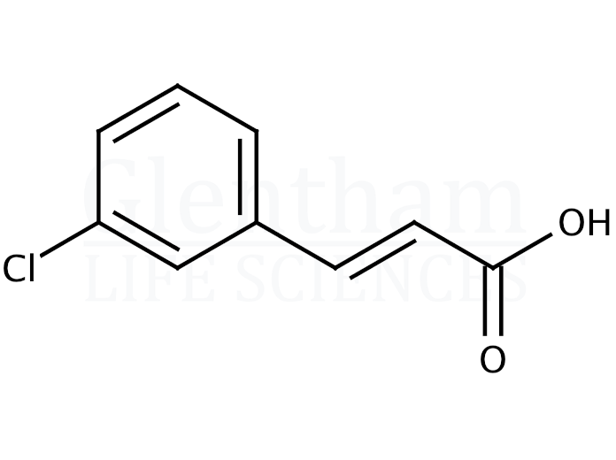 Structure for 3-Chlorocinnamic acid