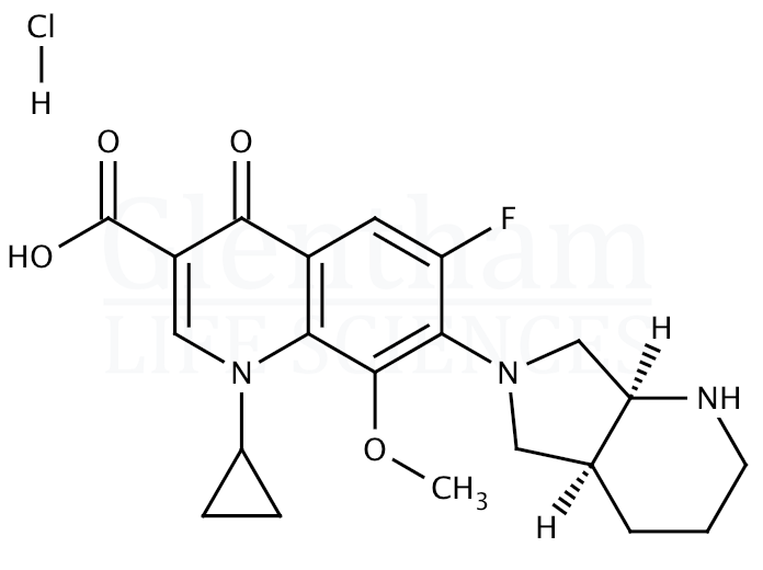 Structure for Moxifloxacin hydrochloride (186826-86-8)