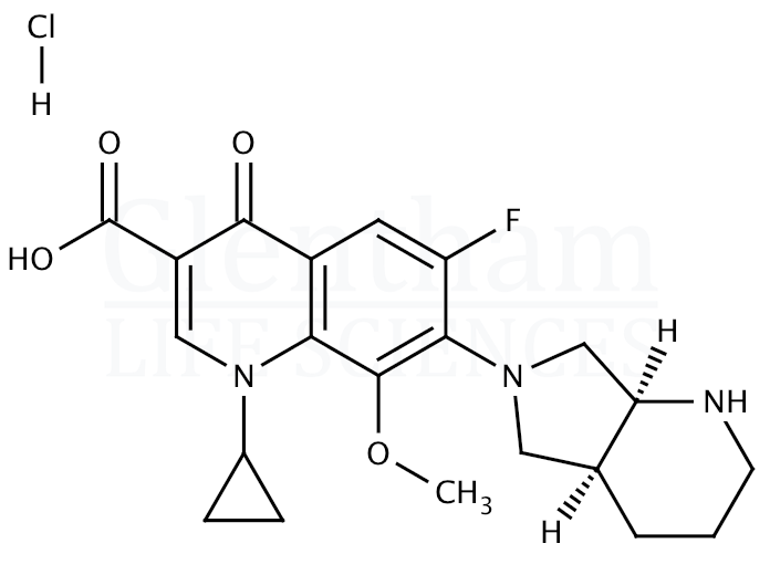 Moxifloxacin hydrochloride Structure