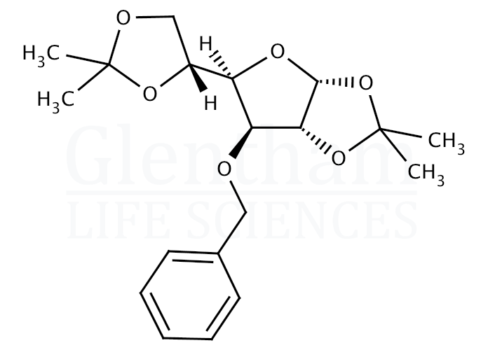 Large structure for  3-O-Benzyl-1,2:5,6-Di-O-isopropylidene-α-D-glucofuranose  (18685-18-2)