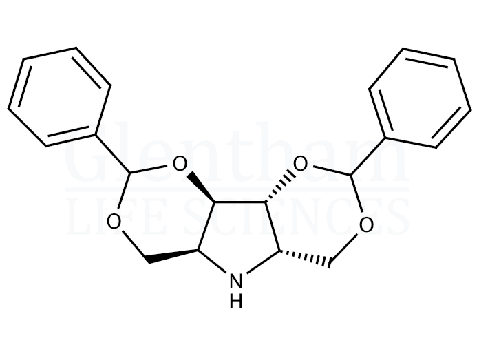 Strcuture for 1,3:4,6-Di-O-benzylidene-2,5-dideoxy-2,5-imino-L-iditol