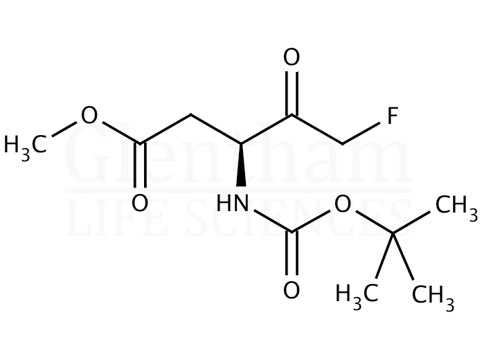 Boc-Asp(OMe)-fluoromethyl ketone Structure