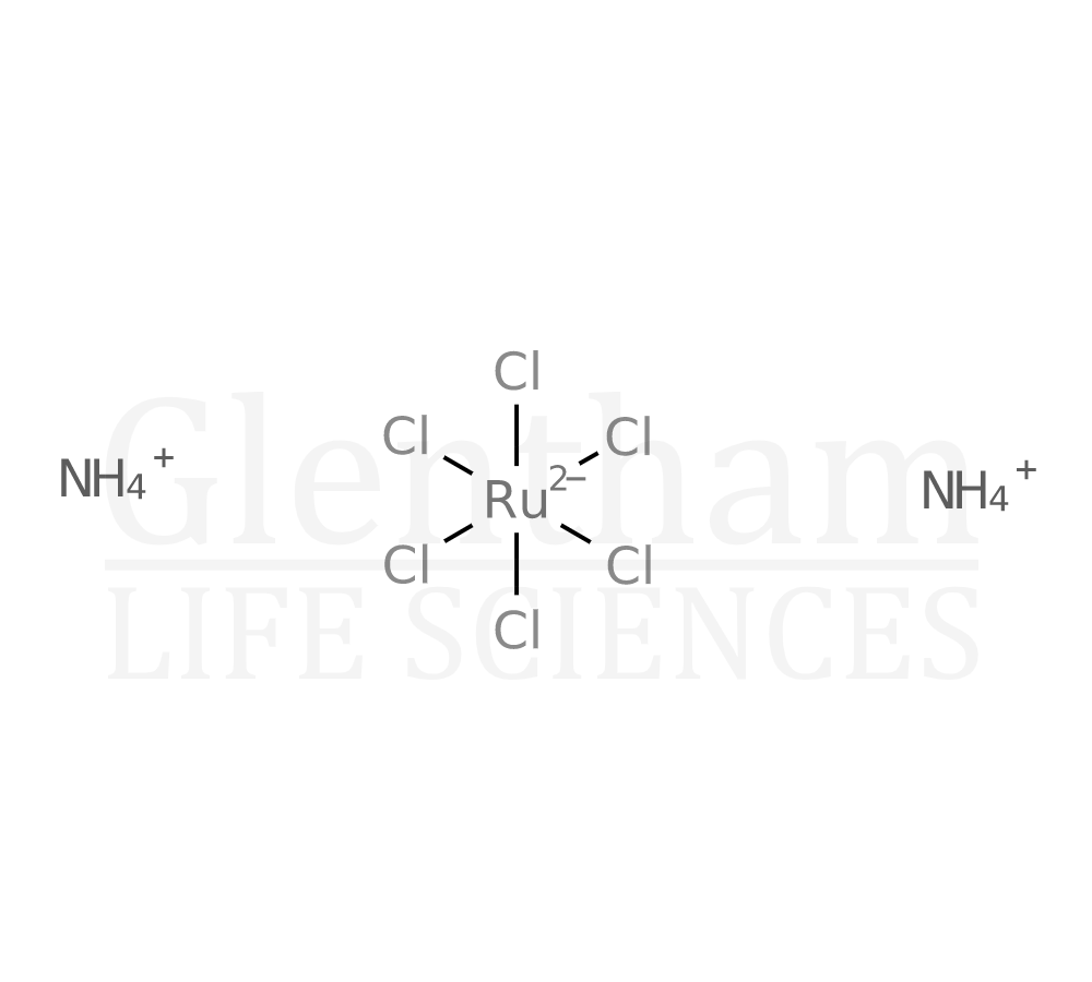 Ammonium hexachlororuthenate(IV); 99.95% (metals basis) Structure