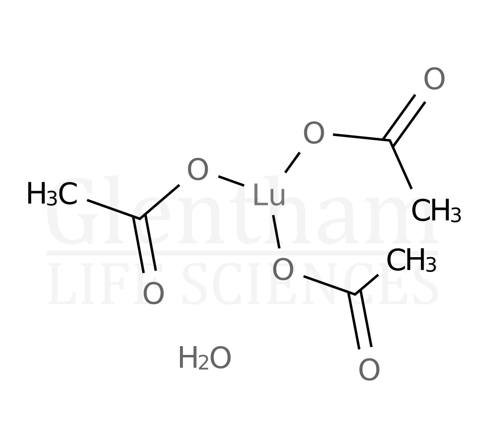 Lutetium acetate hydrate, 99.9% Structure