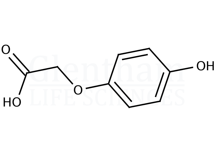 4-Hydroxyphenoxyacetic acid Structure