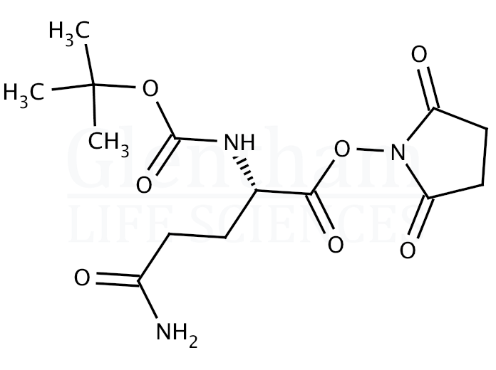 Structure for  Boc-Gln-OSu  (18800-78-7)