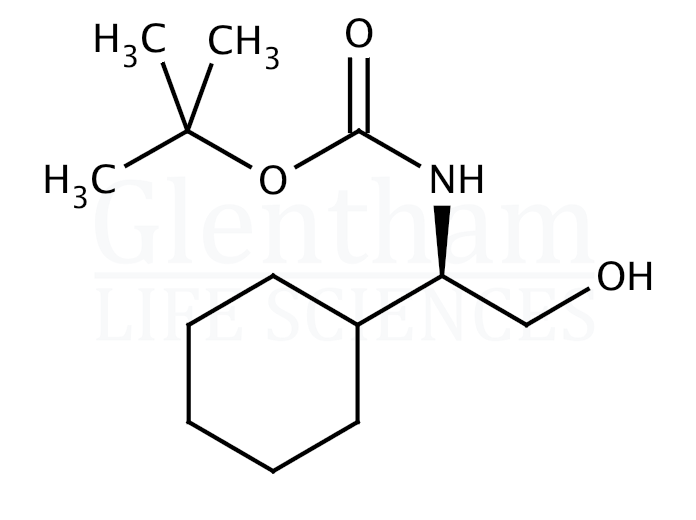 N-Boc-D-cyclohexylglycinol  Structure
