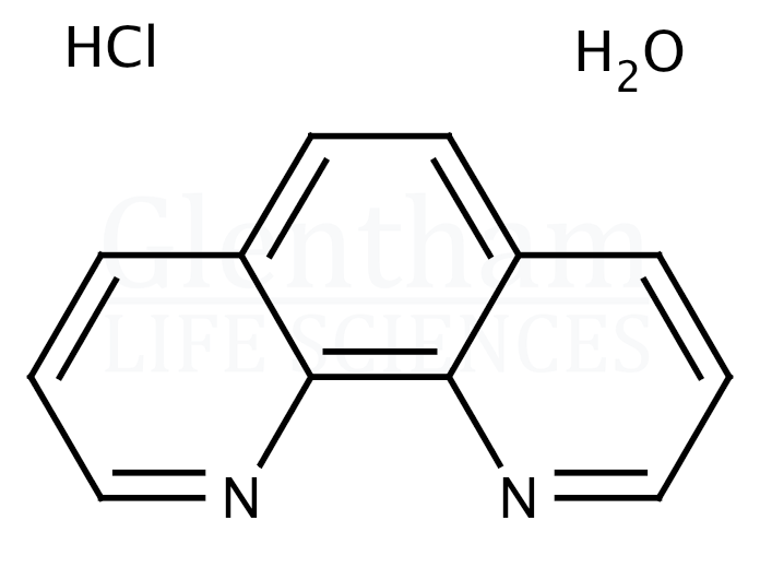 Strcuture for 1,10-Phenanthroline hydrochloride monohydrate