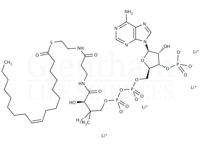 Oleoyl coenzyme A lithium salt Structure