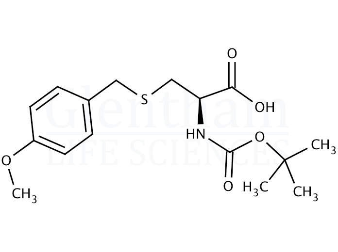 Boc-S-4-methoxybenzyl-L-cysteine Structure