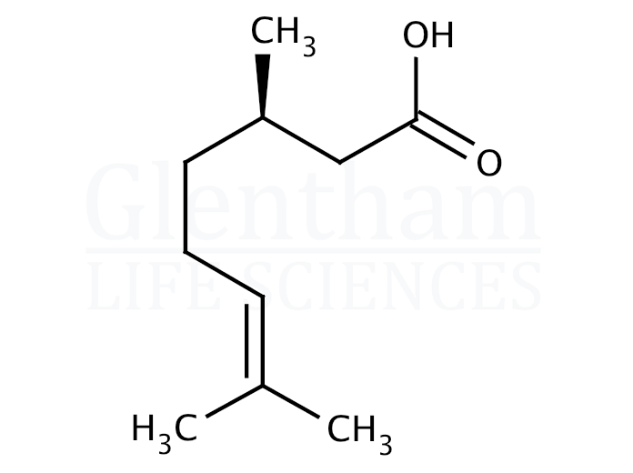 (R)-(+)-Citronellic acid  Structure