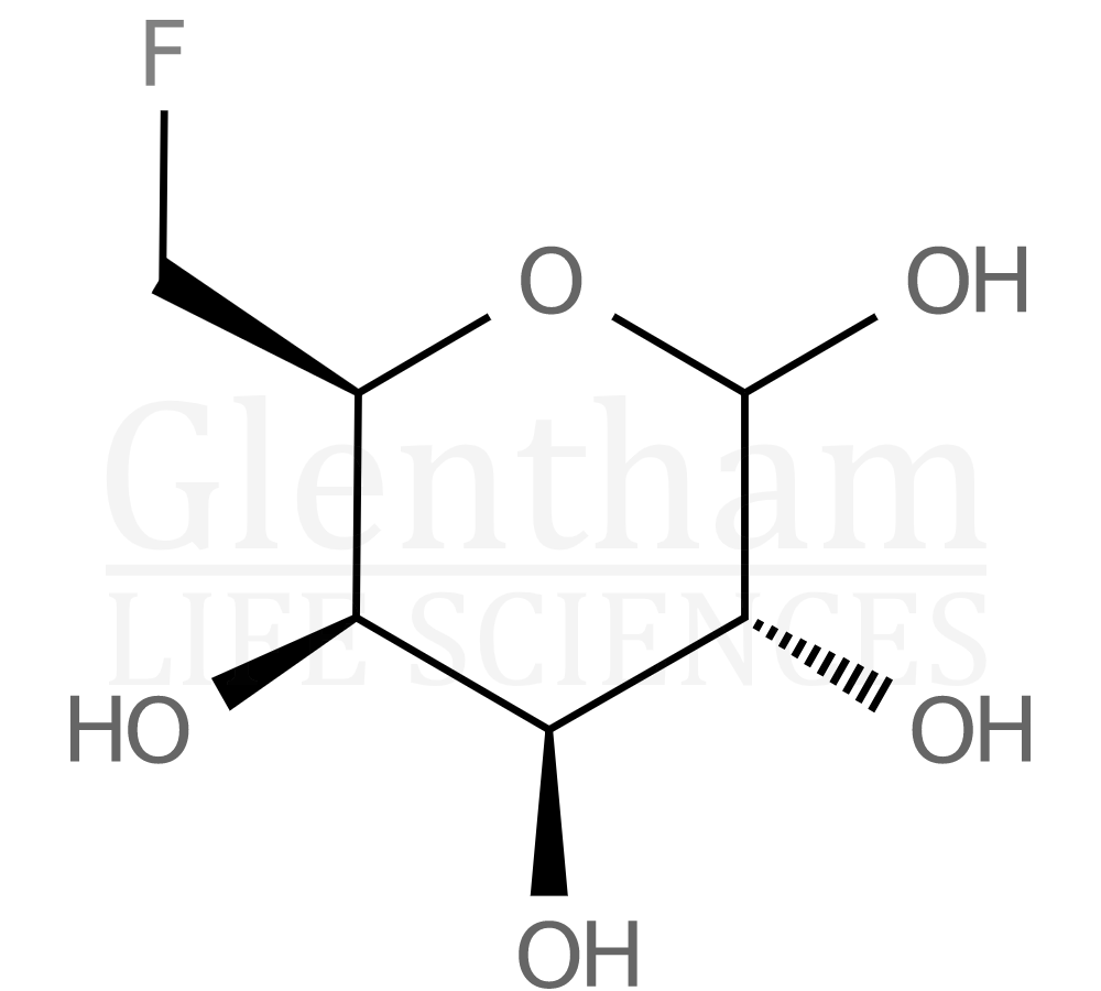 Structure for 6-Deoxy-6-fluoro-D-galactopyranose