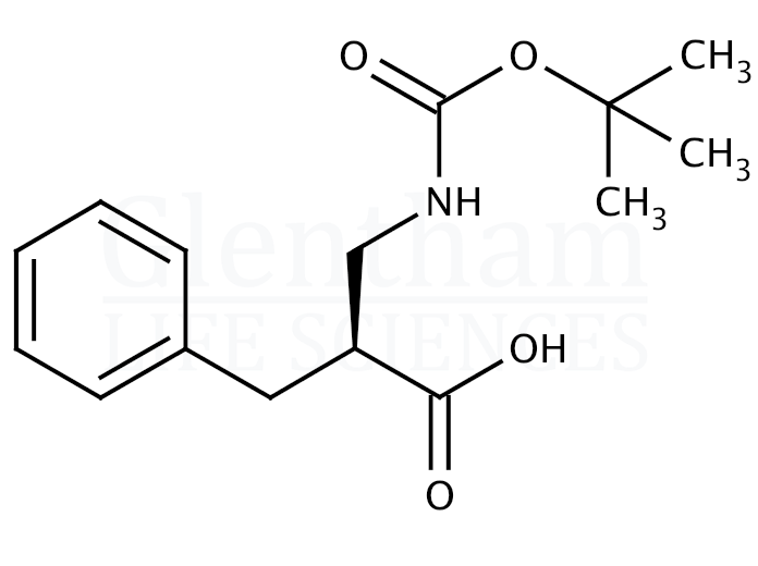 (S)-2-[(Boc-amino)methyl]-3-phenylpropionic acid  Structure