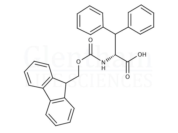 N-(9-Fluorenylmethoxycarbonyl)-β-phenyl-D-phenylalanine  Structure